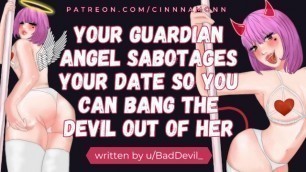Banging your Guardian Angel and Devil | ASMR Erotic Audio Roleplay | Blowjob Deepthroat