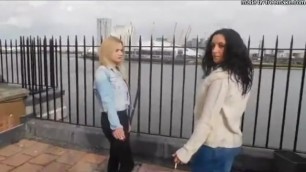 Rooftop in London Threesome