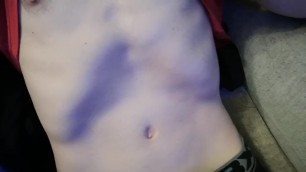 Skinny Belly with Vacuum and Cute Belly Button