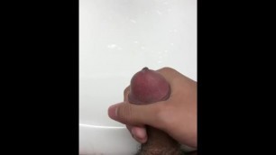 Asian Man Cumming in Slow MO