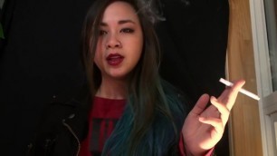 Miss Dee Nicotine Ashes on you - Smoking Fetish - Ashtray POV