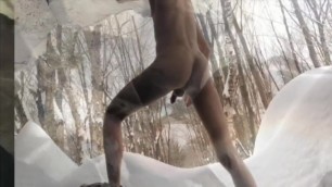 Hairless Twink Caught in the Woods