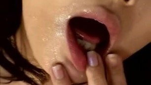 Mai sucks cock in the middle of two glory holes