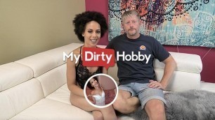 MyDirtyHobby - all Natural Babe Lia-Amalia Gets to know him before getting Fucked by his Big Dick